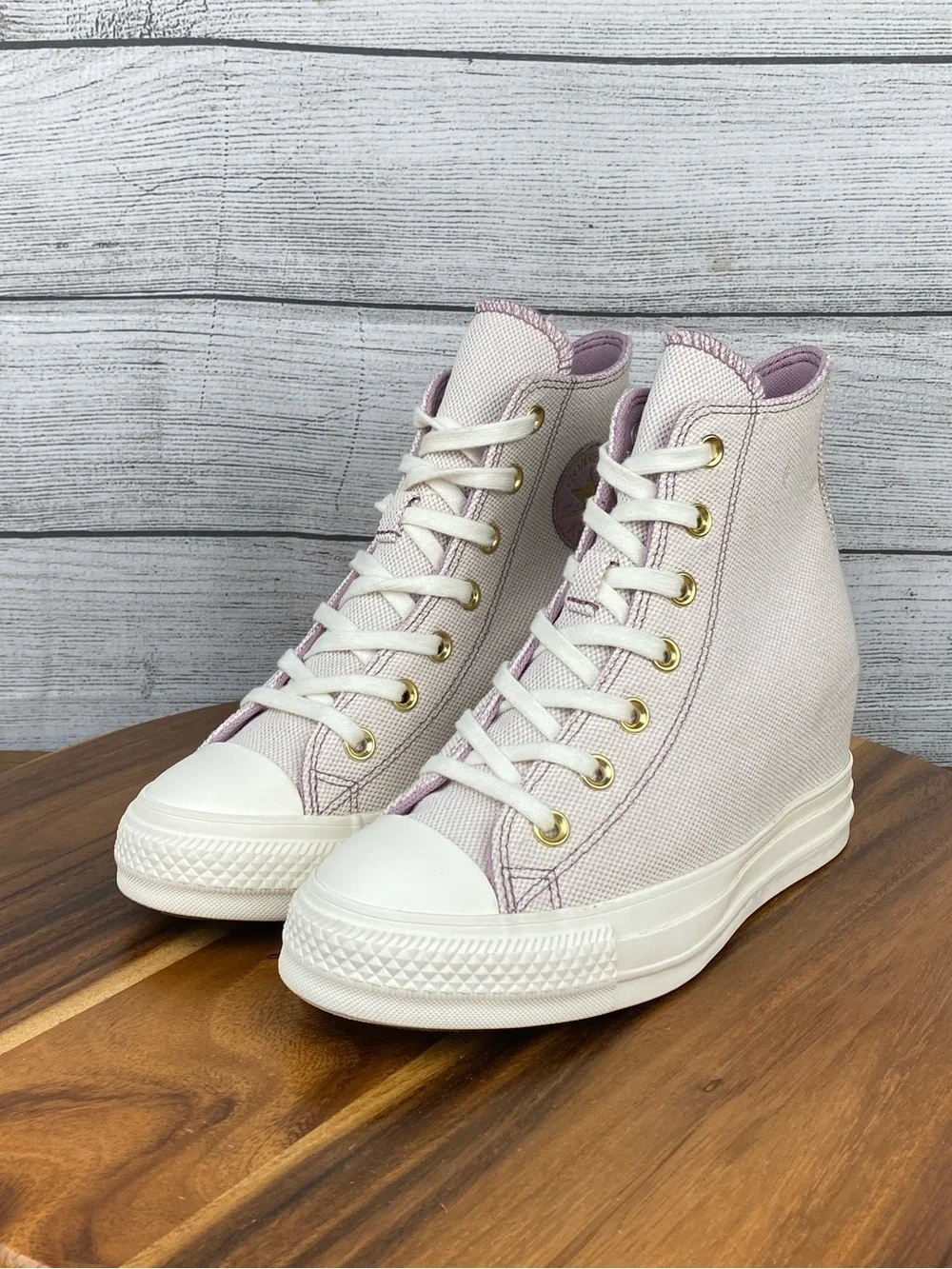 Converse Chuck Taylor All Star Wedge Platform High Light Pink Shoe Women Size 7